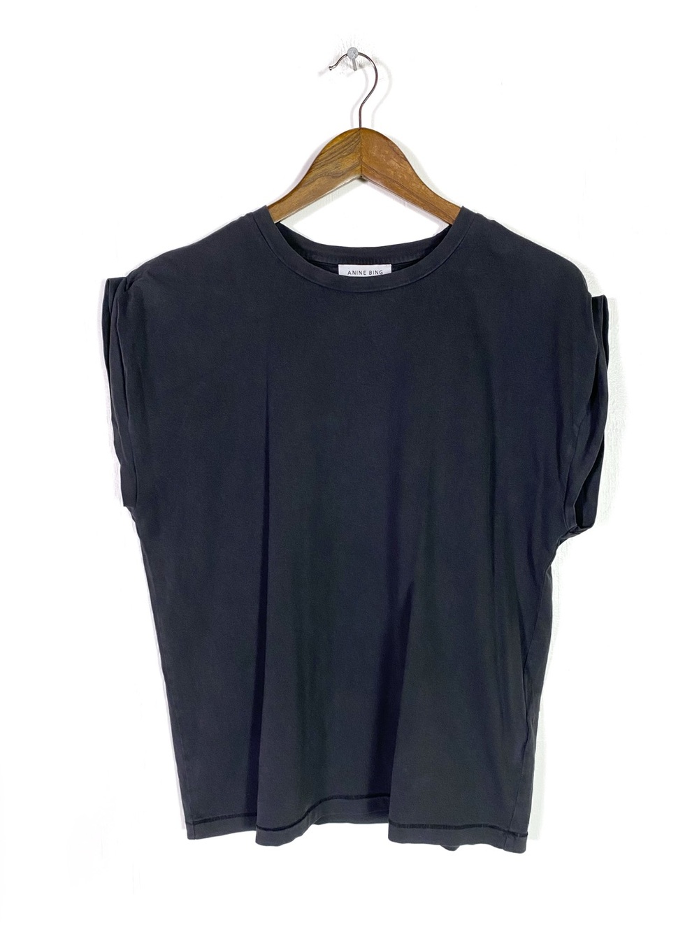Anine Bing Tanner Tank Washed Black
